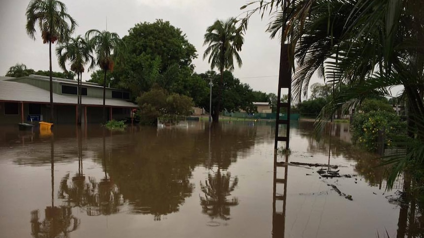 Flooded Merrepen Arts centre, Nauiyu