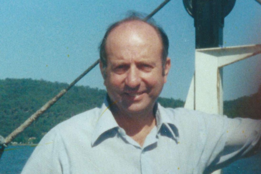 Disgraced former Anglican bishop Donald Shearman standing on a boat, date unknown.