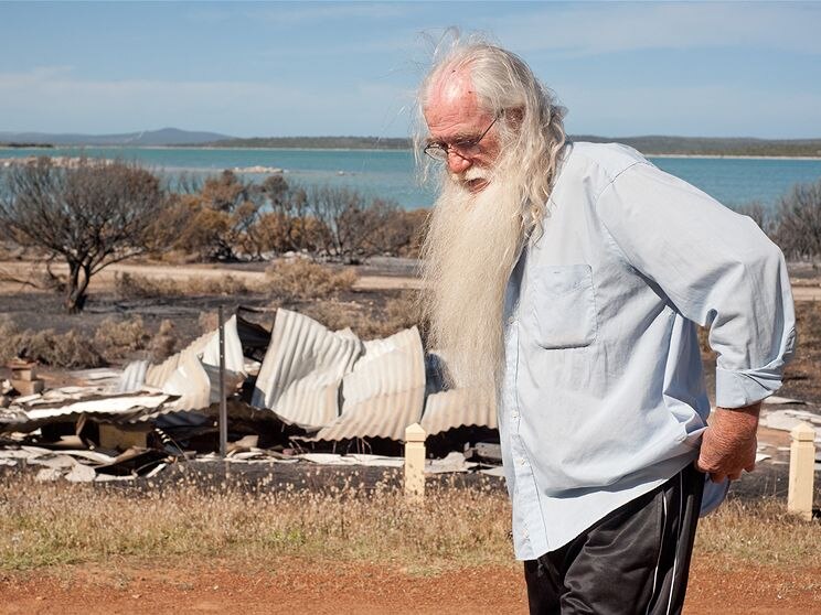 Ron Keogh still has his cabin but others were destroyed