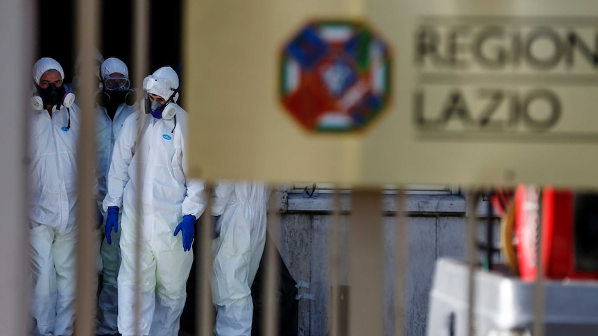 Lazio buildings disinfected due to coronavirus