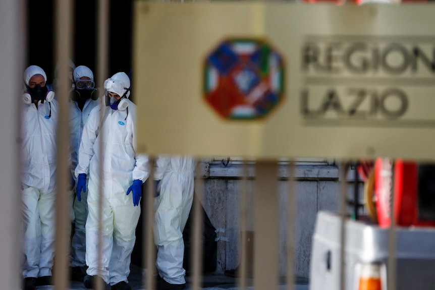 Lazio buildings disinfected due to coronavirus