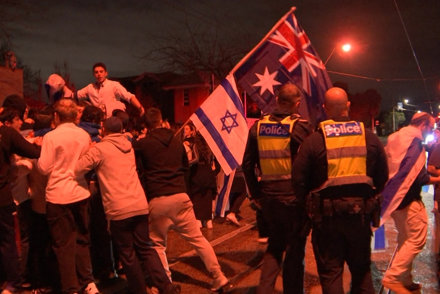 A pro-Israeli rally