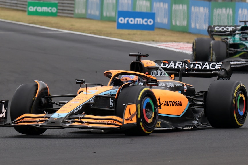 Daniel Ricciardo driving during the Hungarian Grand Prix