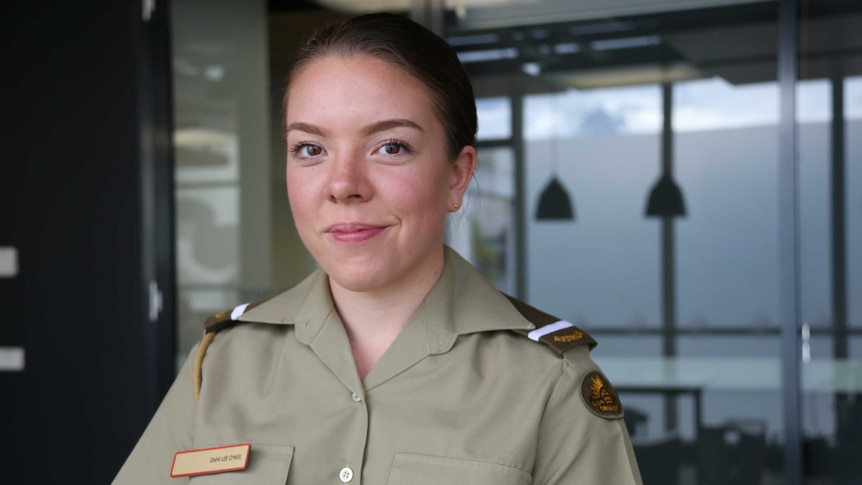 Army Officer Cadet Dani-Lee O'Neil.