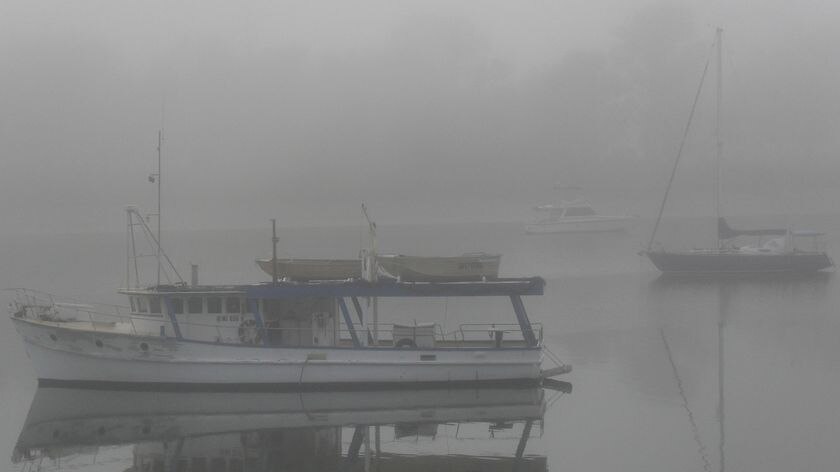 Fog has reduced visibility in Rockhampton