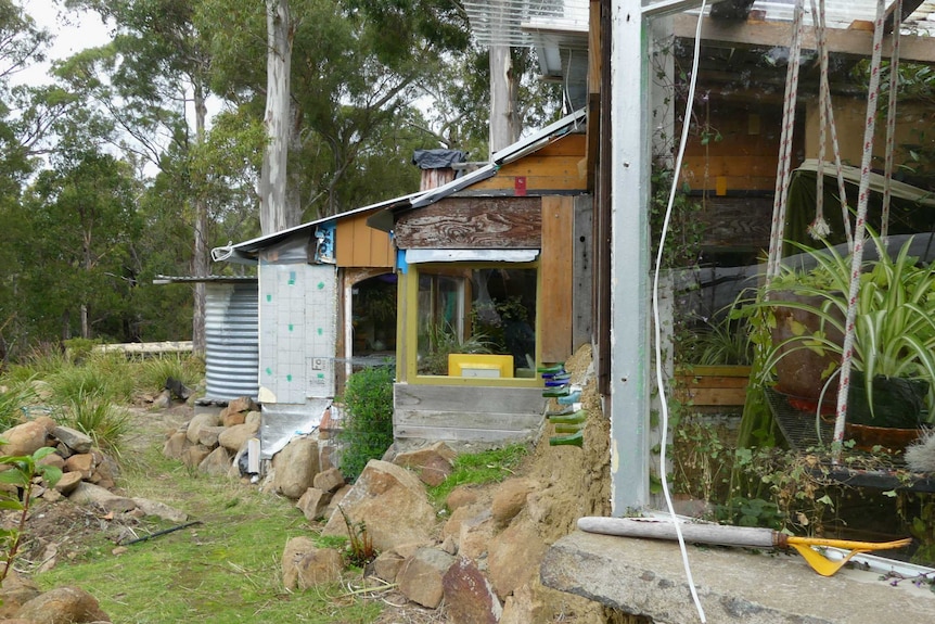 A sustainable house in Tasmania.