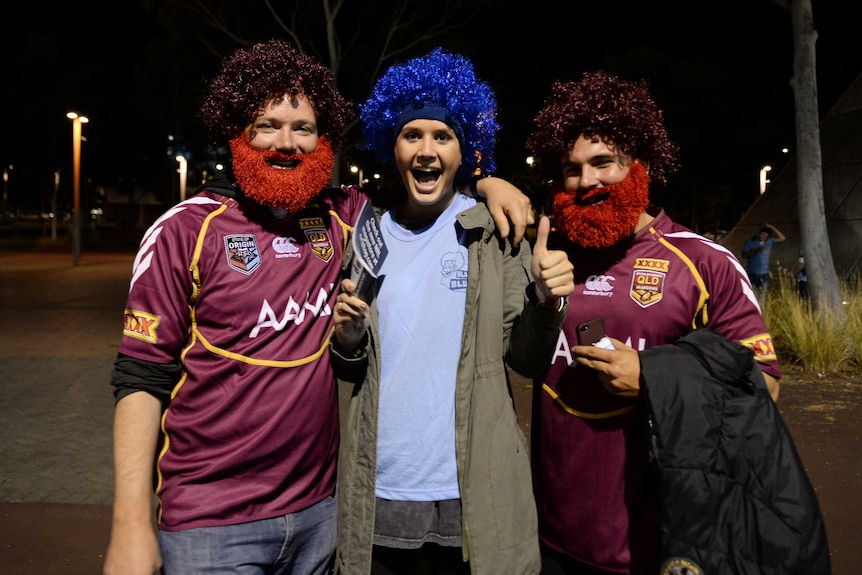 Origin fans arrive for series opener