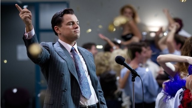 Leonardo DiCaprio in Wolf of Wall Street