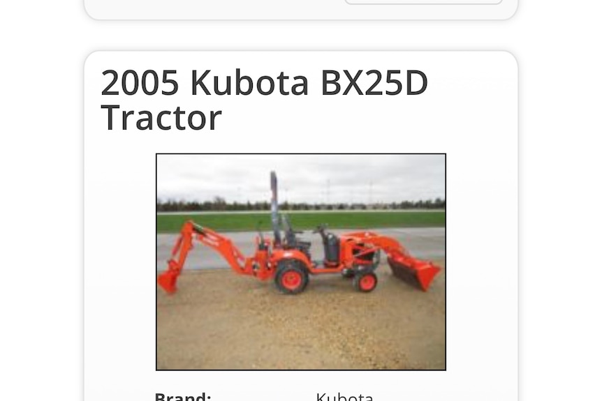 A fake advertisement for a Kubota tractor