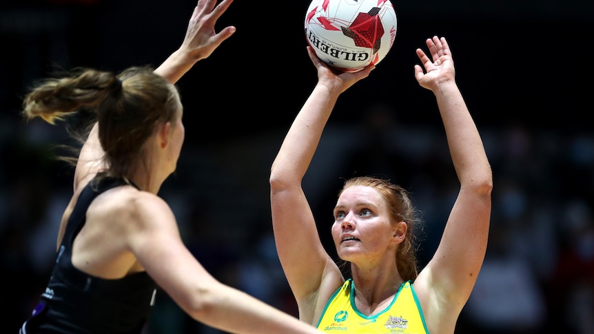 Australia claim 53-39 victory over New Zealand in Quad Series with Diamonds’ new shooting combination on fire – ABC News