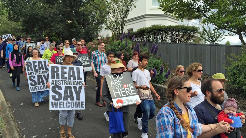 Tasmanians march in Walk Together event