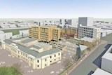Architect's drawing of Citta Group's Parliament Square development for central Hobart