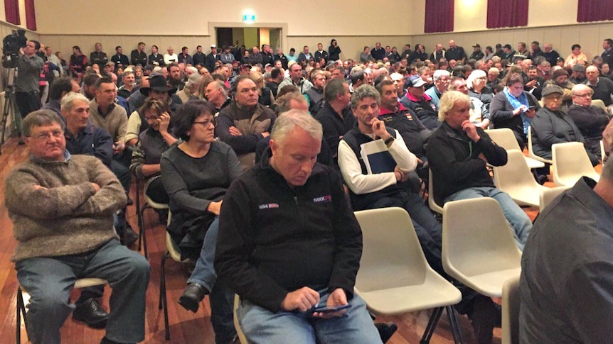 Dairy farmers' meeting at Terang