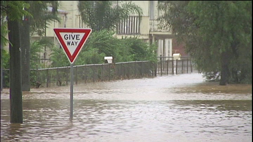 The flood level has peaked in Charleville but levels are expected to remain high for the next few days.