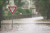 The flood level has peaked in Charleville but levels are expected to remain high for the next few days.