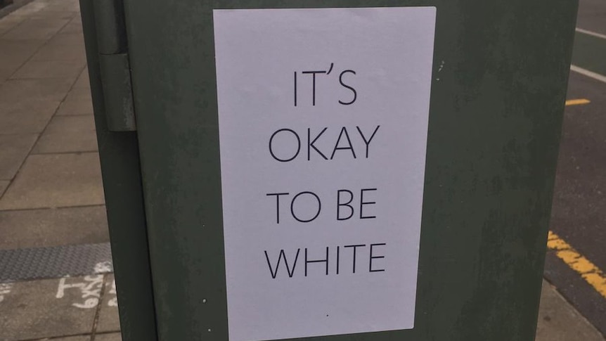 It's okay to be white poster