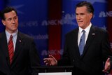 Santorum, Romney in Republican debate