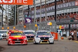 Newcastle 500 Supercars race features tight street racing