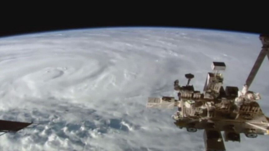 Cyclone Debbie as seen from the International Space Station