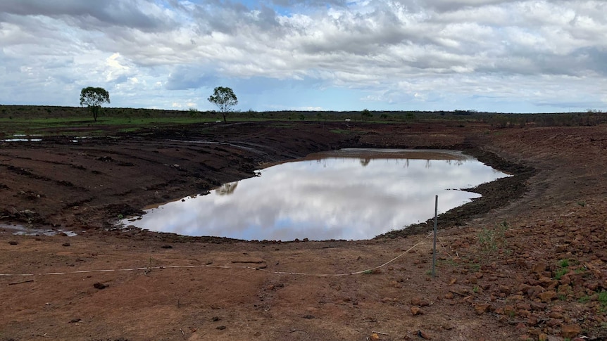 … to a healthy amount of water in the dam at Glenmorgan.