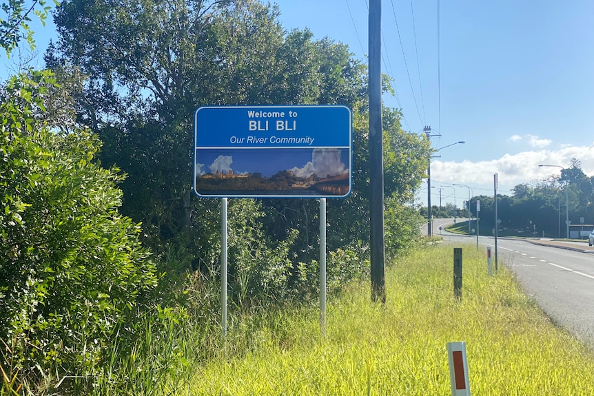 A sign on the side of a road saying Welcome to Bli Bli