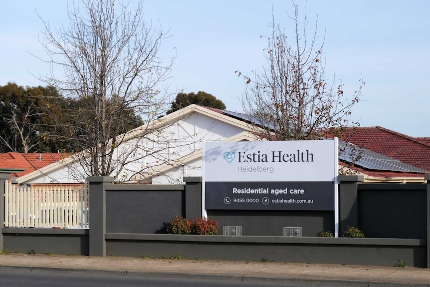 The outside of the Estia Health aged care facility at Heidelberg.
