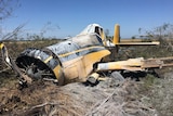 An agricultural plane crashed and destroyed near Dalby.