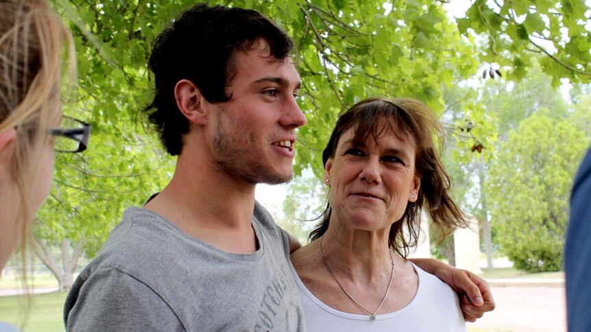 Sam Woodhead and his mother Claire Derry