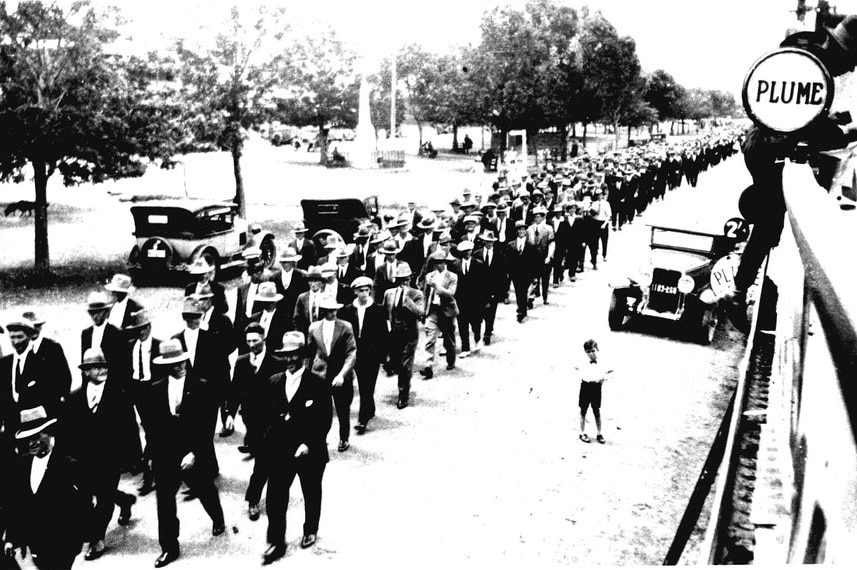 Norman Brown's funeral following the Rothbury riot