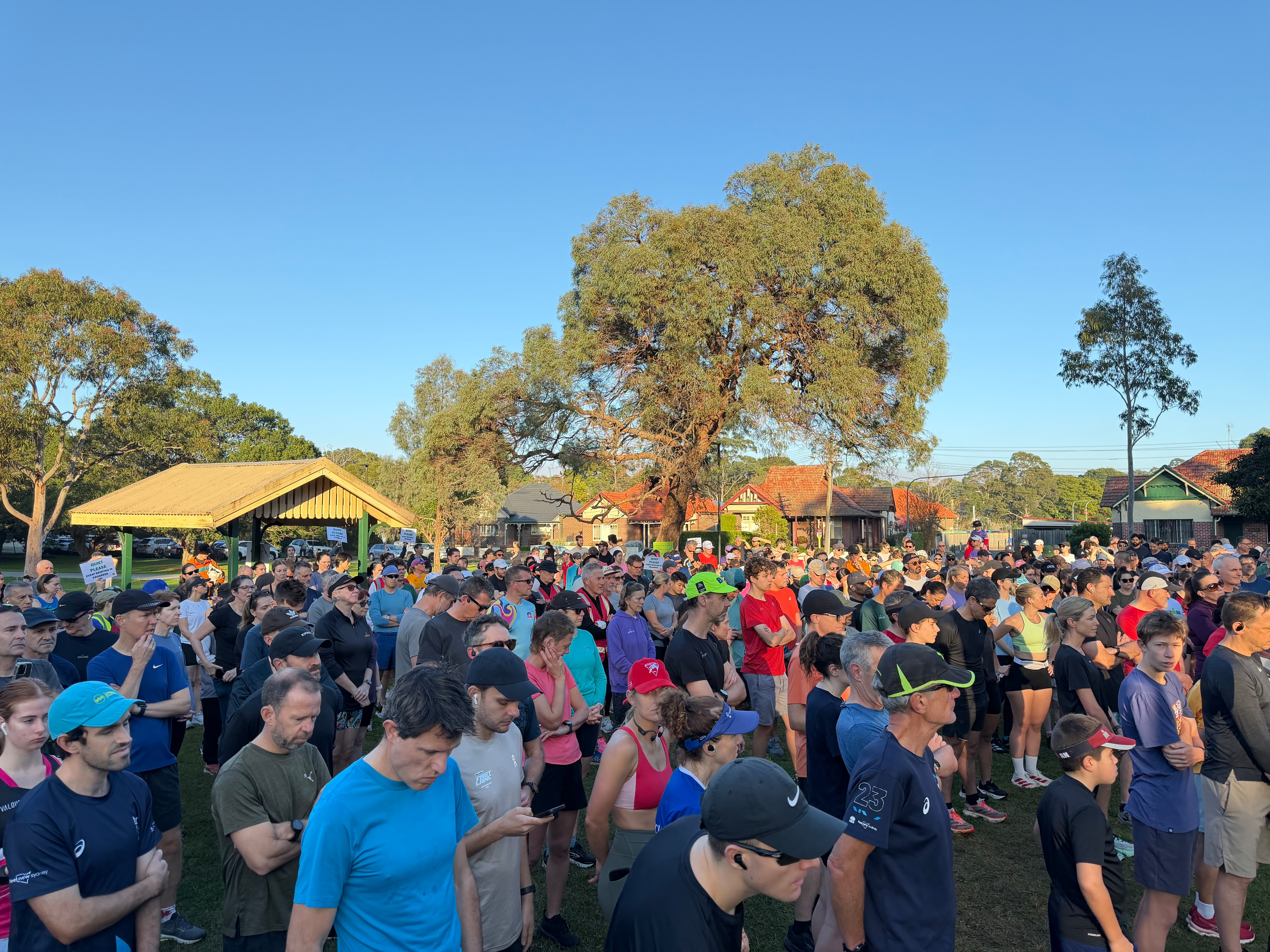 Runners gathered at a Greenway Parkrun to commerorate Professor Richard Scolyer.