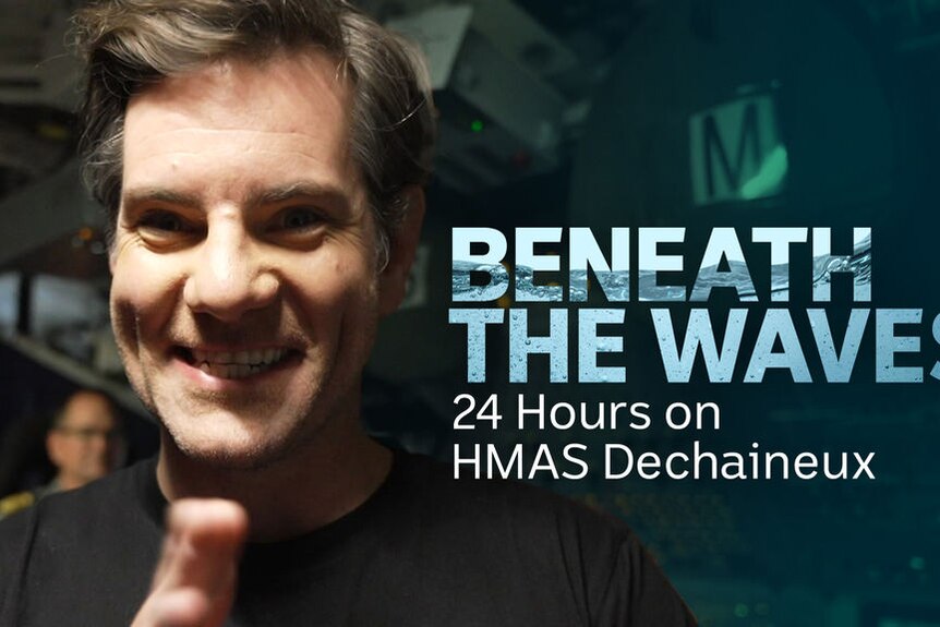 Beneath the Waves, 24 Hours on HMAS Dechaineux: Nate Byrne inside a submarine.