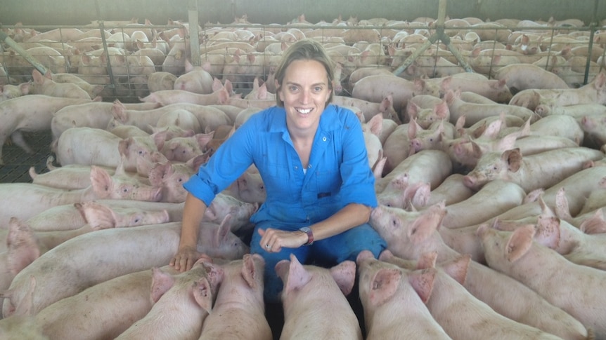 Edwina Beveridge pig farmer