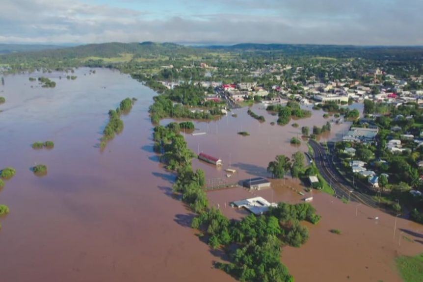 The city of Gympie has been inundated with floodwater