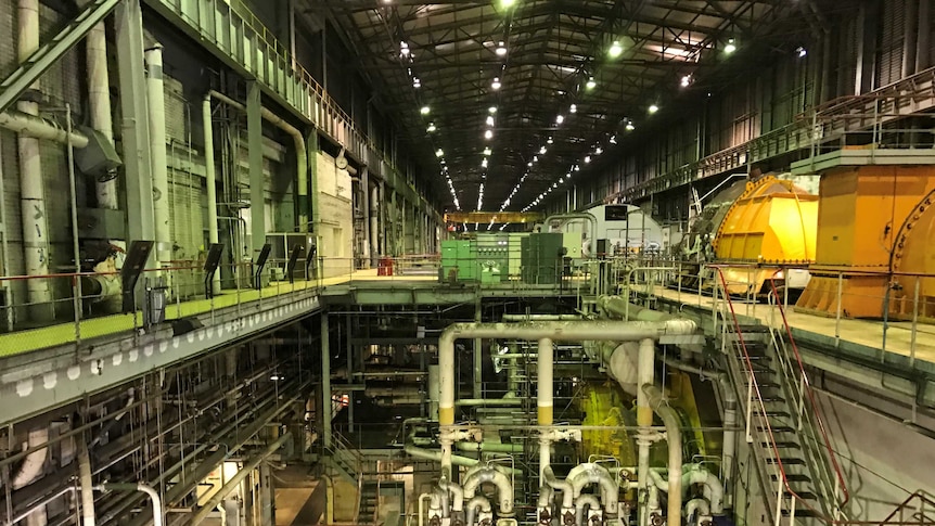 Old generator room at Hazelwood power station