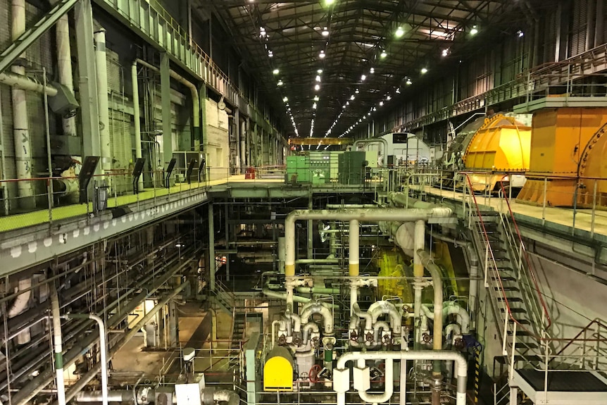 Old generator room at Hazelwood power station