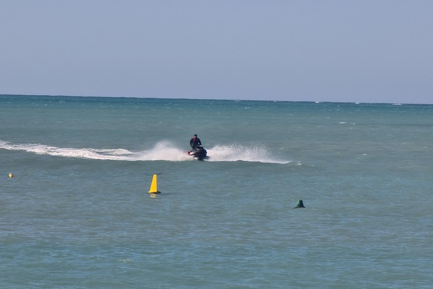 A jet ski in the water.