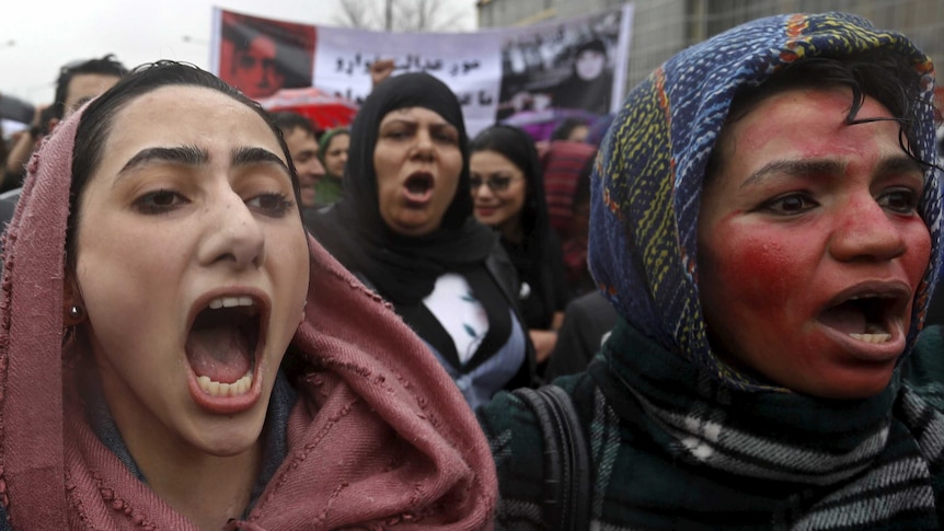 Protests continue in Kabul after woman beaten to death for allegedly burning Koran