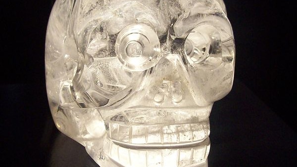 Crystal skull housed in Paris