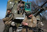 Ukrainian armed forces in eastern Ukraine February 23, 2015