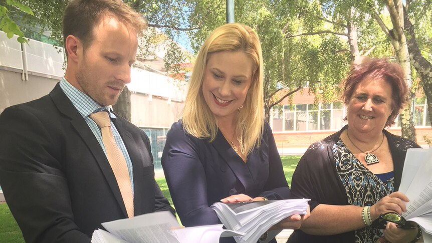 Matt Stevenson, Kristie Johnston and Jan Dunsby.