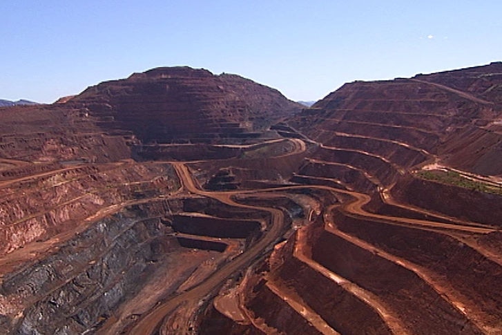 Iron ore price slump