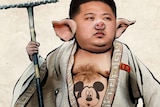 Image of Kim Jong-Un posted by hackers.