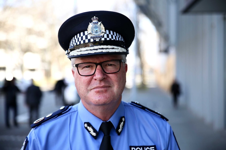 Headshot of WA Police Commissioner Chris Dawson.