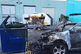 Cars and a caravan torched in Campbellfield
