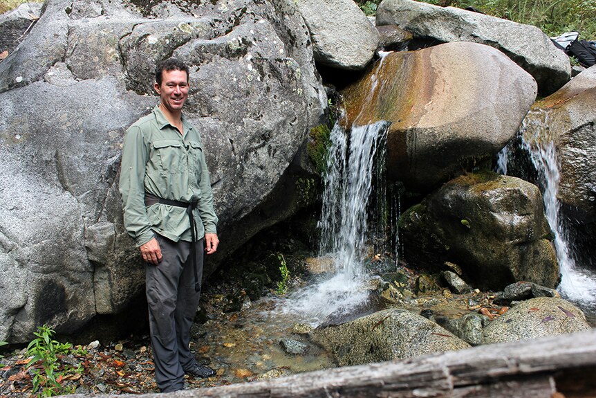 Dr David Hunter, NSW Office of Environment and Heritage, in Kosciuszko National Park.