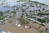 Flooded southern Queensland town of Theodore