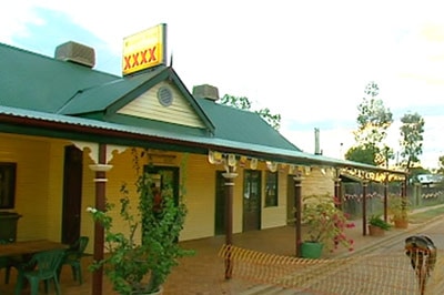 The Wellshot Hotel, Ilfracombe, 30km east of Longreach in central-west Queensland.
