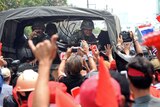 Soldiers retreat from red shirt protest