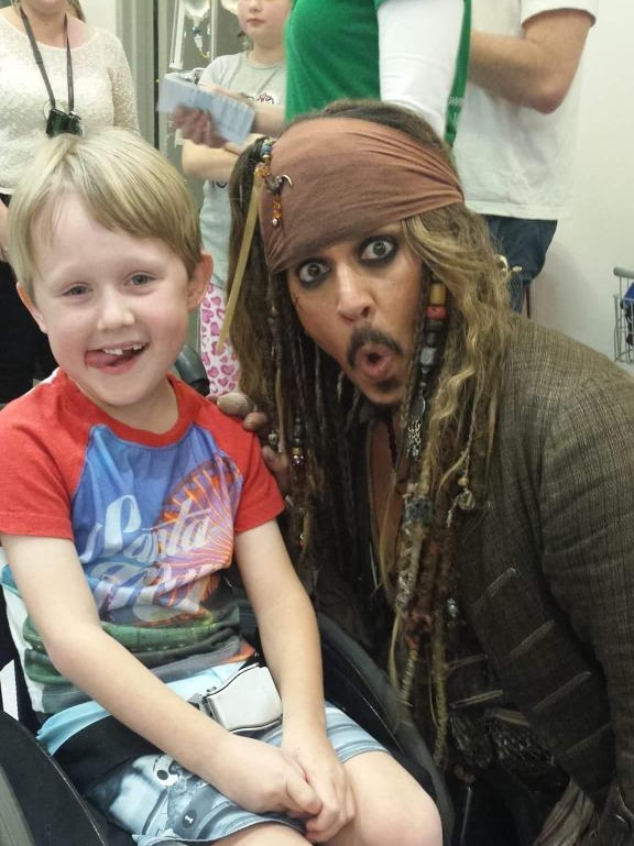 Johnny Depp with Max Bennett