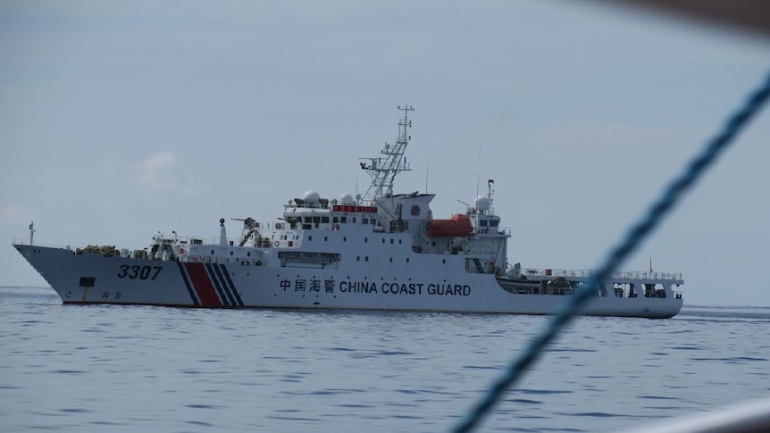 Kalayaan activists face-to-face with Chinese Coast Guard vessel